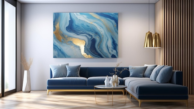 Natural Luxury Abstract Ocean Art