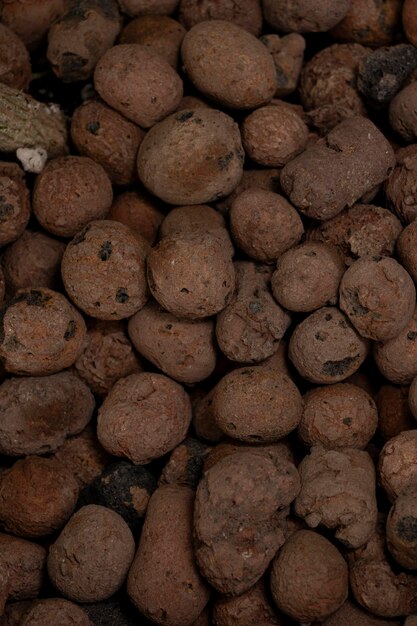 Photo natural moisture control cork stones texture for cannabis plants