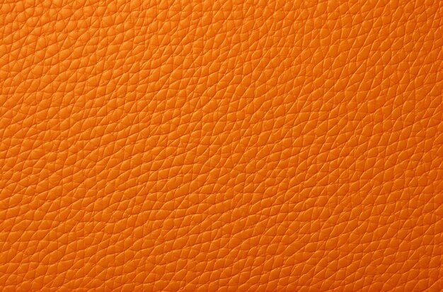 Natural orange leather texture as background