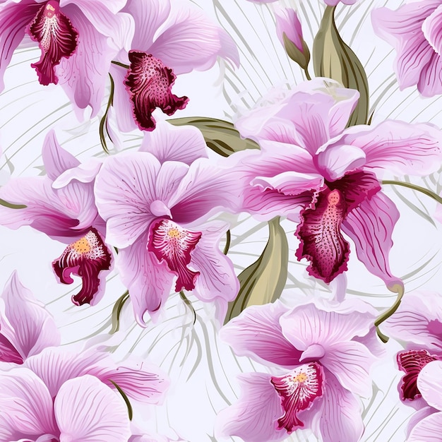 Естественный рисунок орхидеи