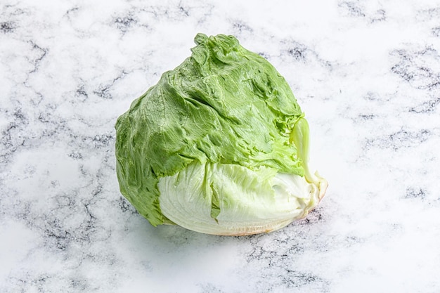 Natural organic iceberg salad cabbage