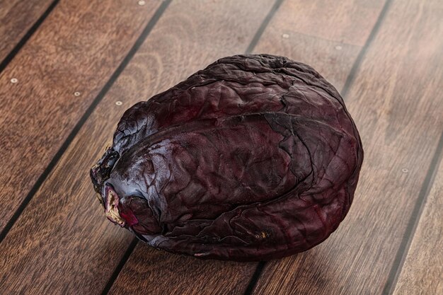 Natural organic violet cabbage head