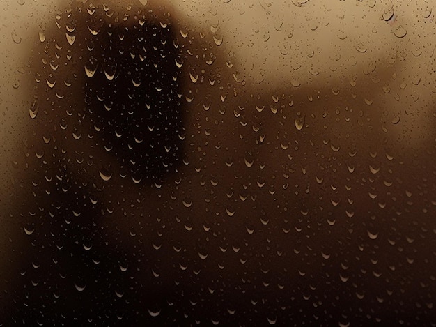 Photo natural pattern of raindrops isolated on cloudy background