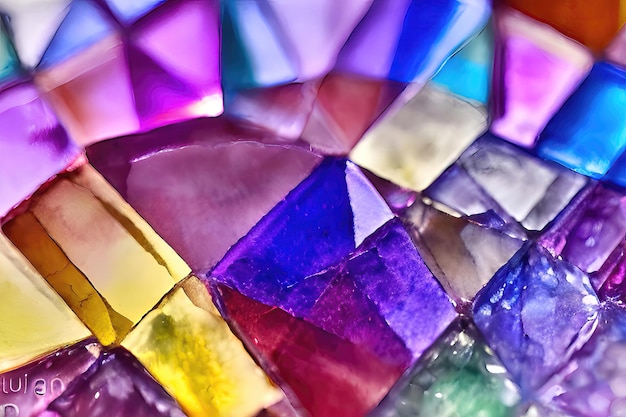 Photo the natural patterns of shiny gemstonesxa