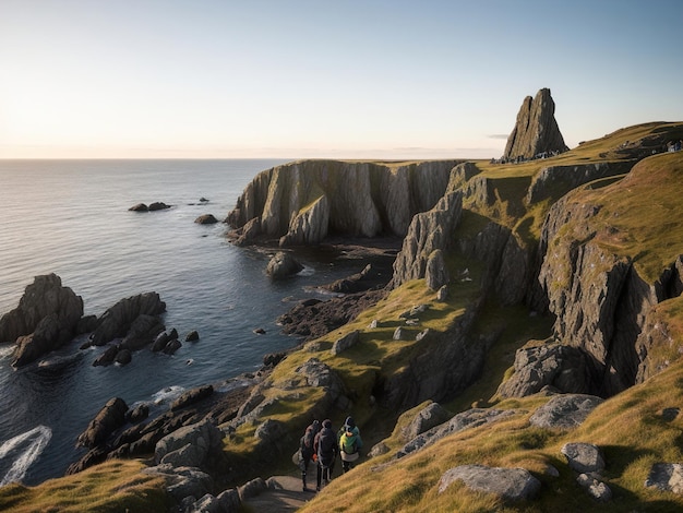 Natural photo of a beach with steep cliffs