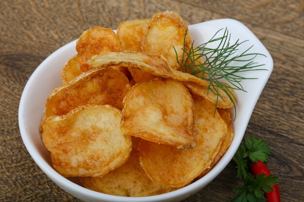 Natural potato chips