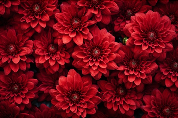 Photo natural red flowers