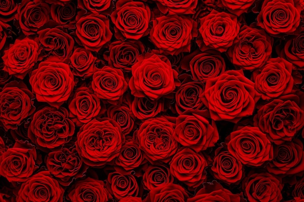 Photo natural red roses background flowers wall