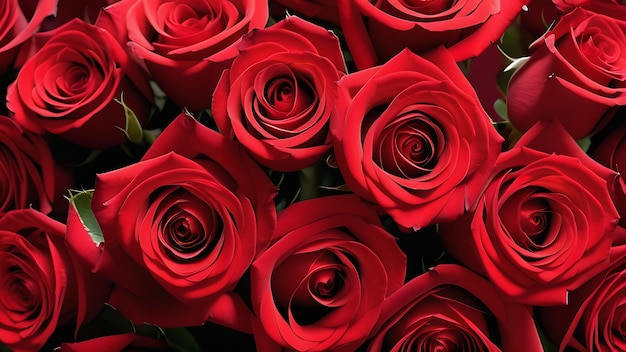 Натуральные красные розы фон цветы стена