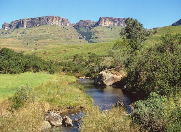 A natural rock pool in the Royal Natal National Park a World Heritage Site in KwaZuluNatal in South Africa