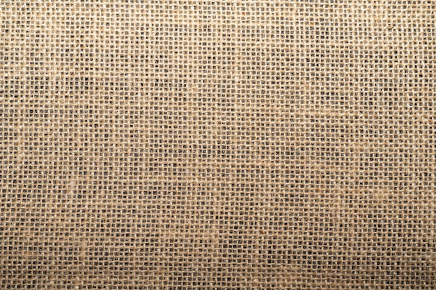 Foto testo di sacchetto naturale texturato per lo sfondo e spazio vuoto per il testo di burlap