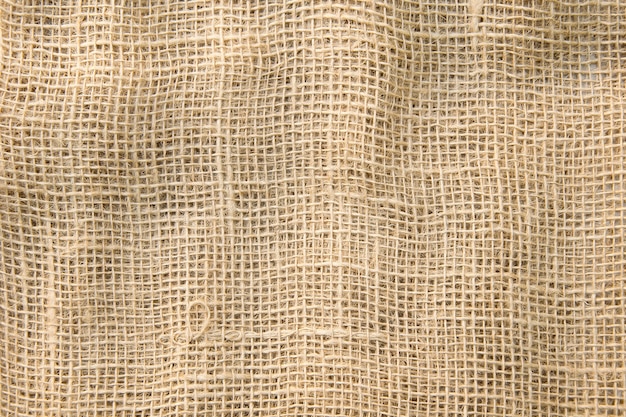 Natural sackcloth textured for background.