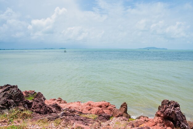 Natural scenery, seashore and rocks