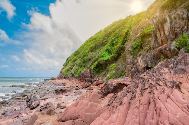 Natural scenery, seashore and rocks