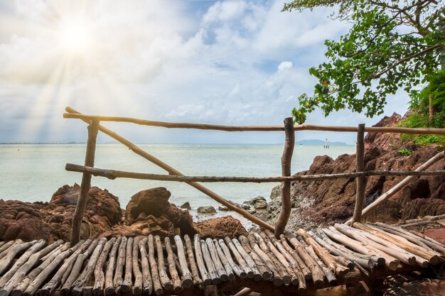 Natural scenery, seashore and rocks