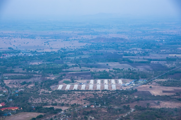 Natural scenery Town