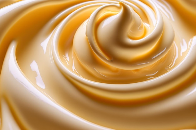 Foto vortice di crema per la pelle naturale