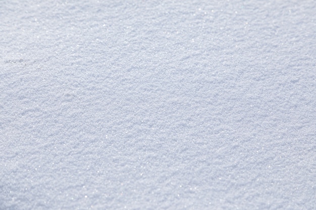 Natural snow texture Smooth surface of clean fresh snow Snowy ground