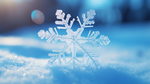 natural snowflakes on snow photo real snowflakes winter background