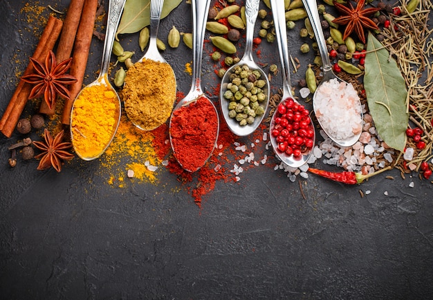  natural spices, seasonings and herbs  