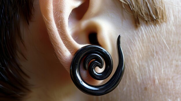 귀의 자연스러운 나선형 모양은 전체적인 균형과 조화의 요소를 추가합니다.