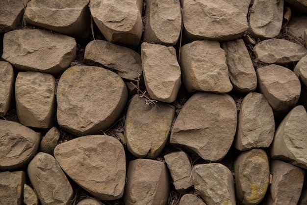 Natural stone texture Gray and brown wall texture