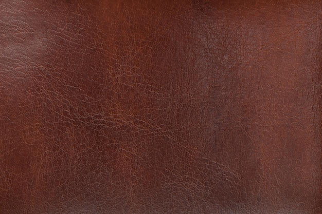 Natural texture aged brown leather 