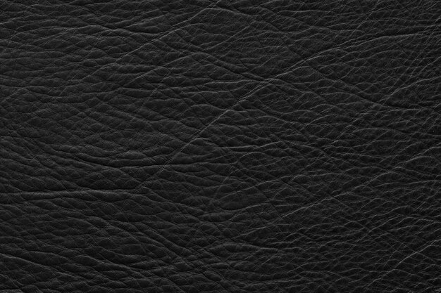 Natural texture of black leather Dark abstract background