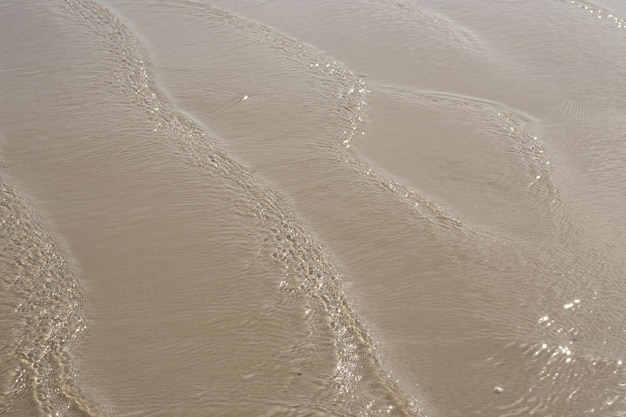 Natural texture of sea waves and sand