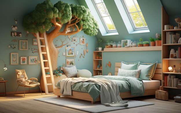 Natural Themed Room