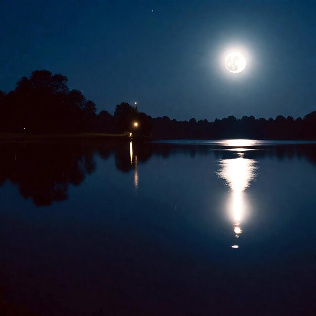 Foto vista naturale di notte