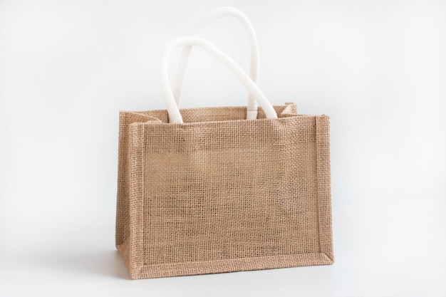 Natural waxed shopper bag For a trip to the store