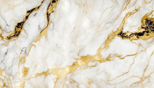 Natural White and Gold marble texture for skin tile wallpaper luxurious background.