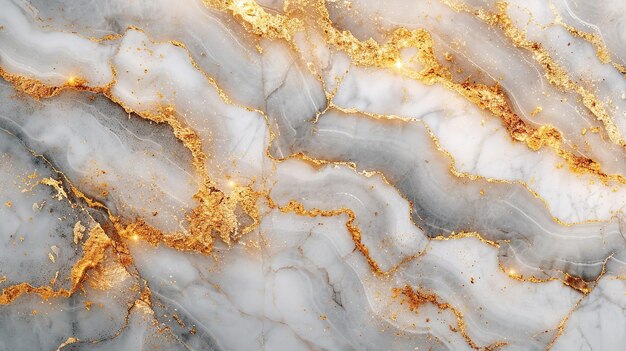 Natural white gold marble texture with glittering surface Generative AI