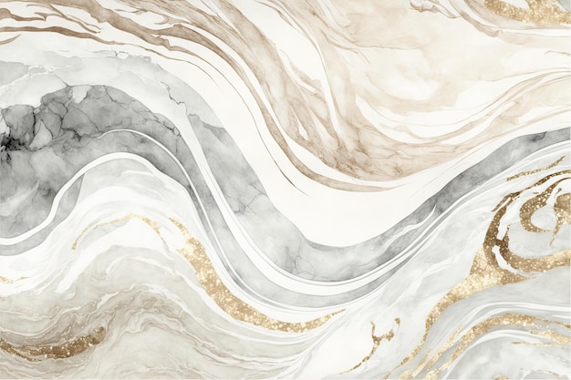 Natural White Gold and Silver marble texture for skin tile wallpaper luxurious background Creative Stone ceramic art wall interiors design Generative AI