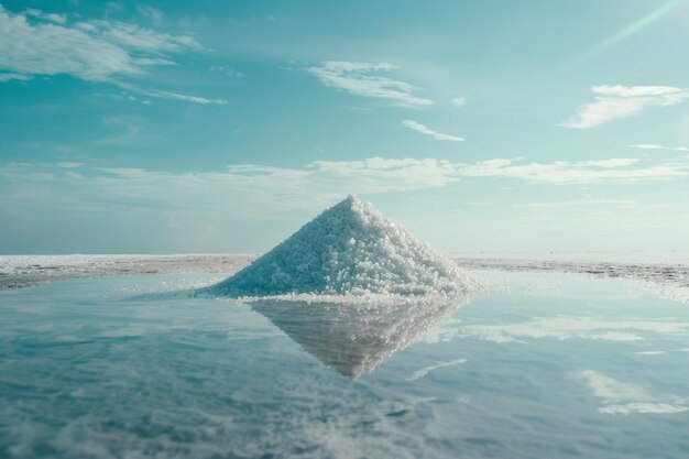 Photo natural white salt conceptmineral resource