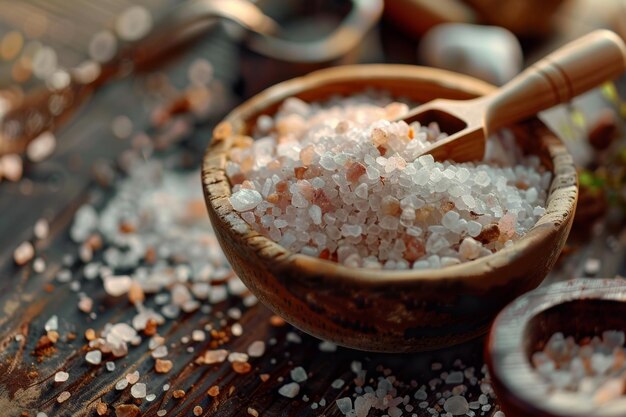 Photo natural white salt conceptmineral resource