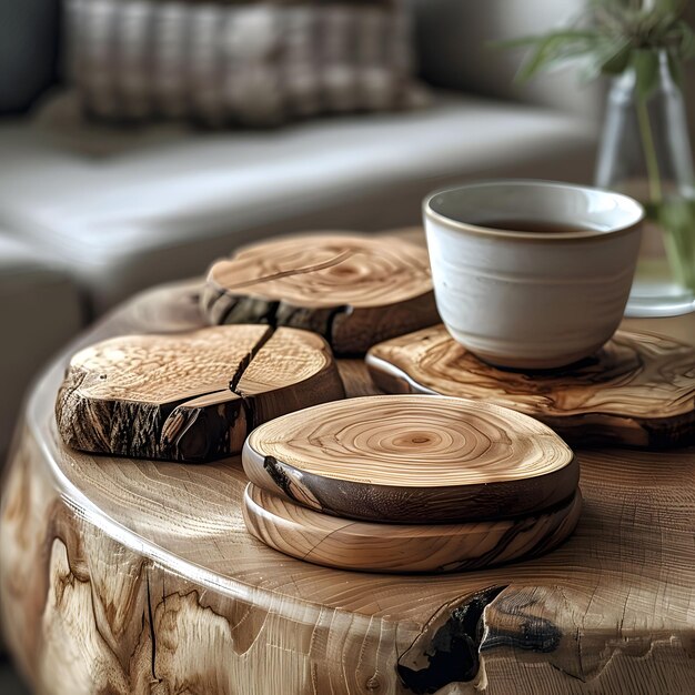 Natural Wood Decor and Ceramics