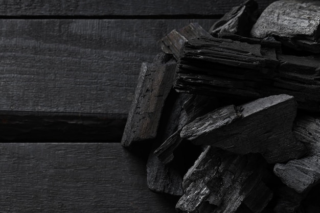 Фото Место для текста из натурального дерева или древесного угля