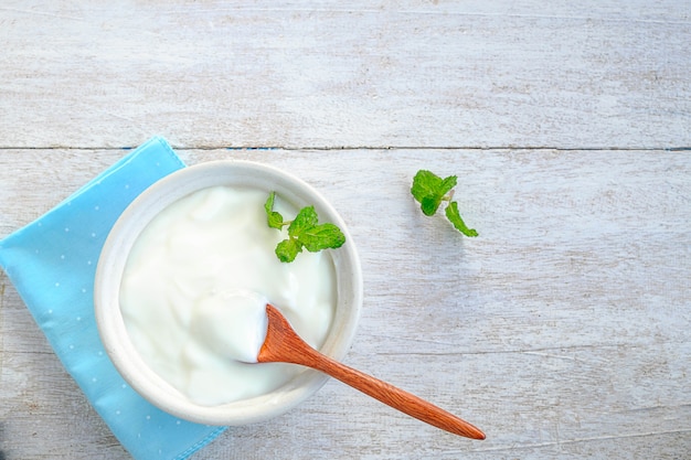 Natural yogurt for health