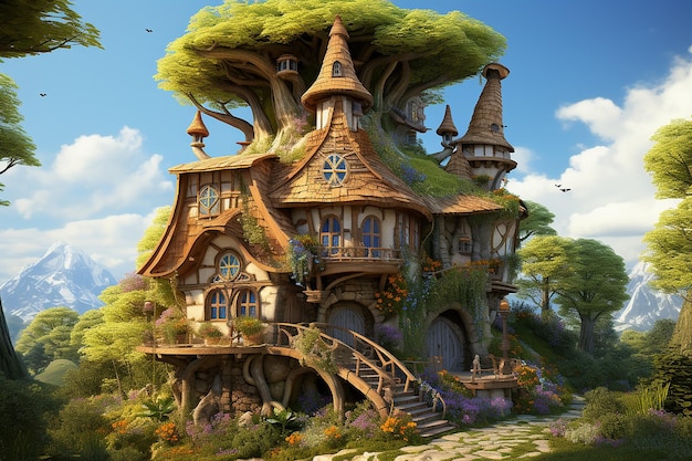 Naturalistic Fantasy House