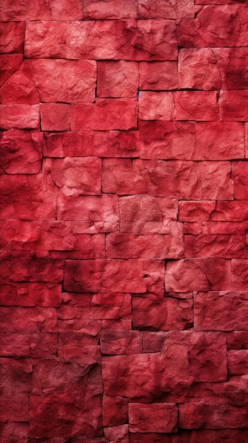 Naturalistic Light Red Stone Wall Texture Background AI Generated