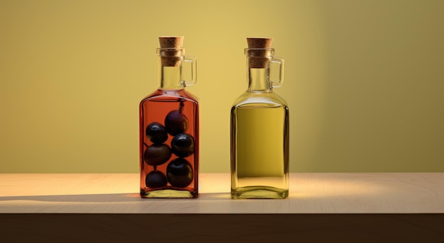 Naturally pure golden olive oil from olives and black olives fresh natural healthy food