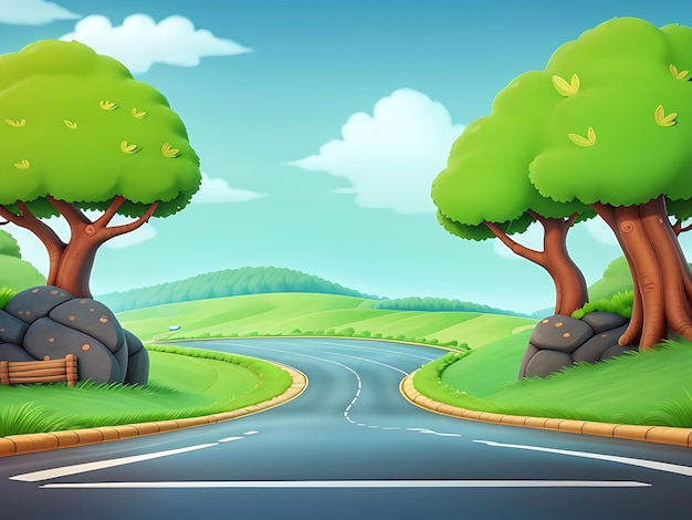 A nature animated background