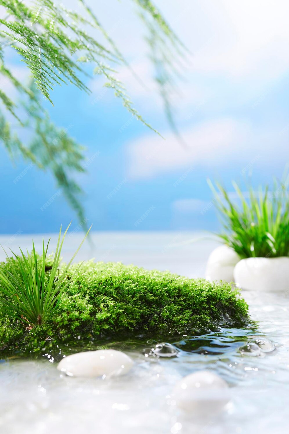 Premium Photo | Nature background for product showcase scene product