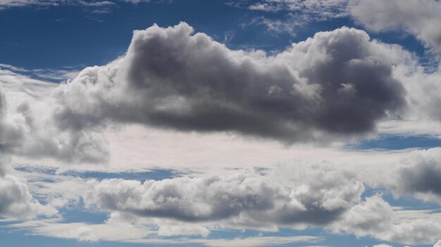 A nature background white clouds over blue sky