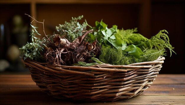 nature in basket