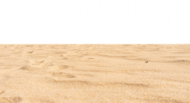 白地ダイカットの自然ビーチの砂