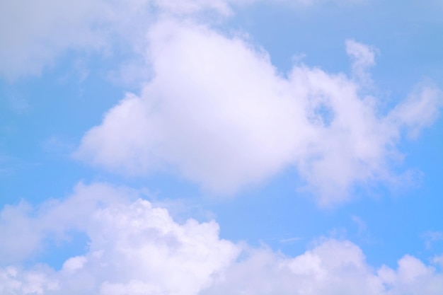 A nature beautiful white clouds on bright blue sky