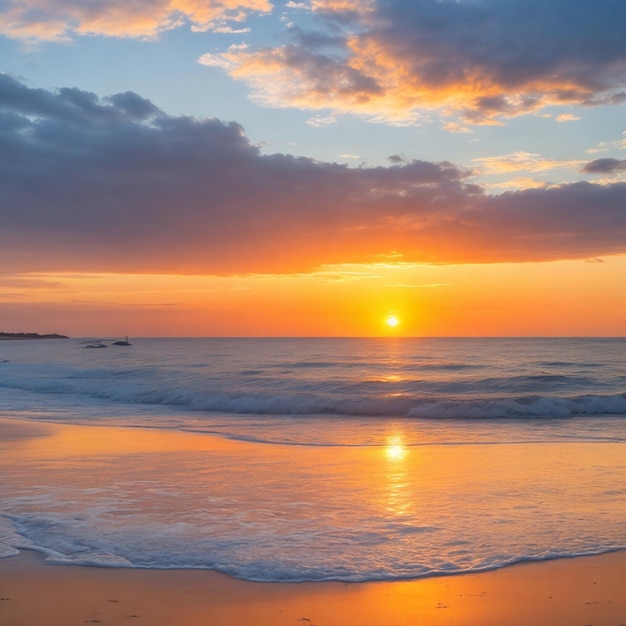 自然の美しさ 夕日 海岸線 水 夕暮れ 外 夏 砂 海景